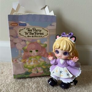 Tea Party In The Forest Doll - Lavender Dress Cheshire Cat